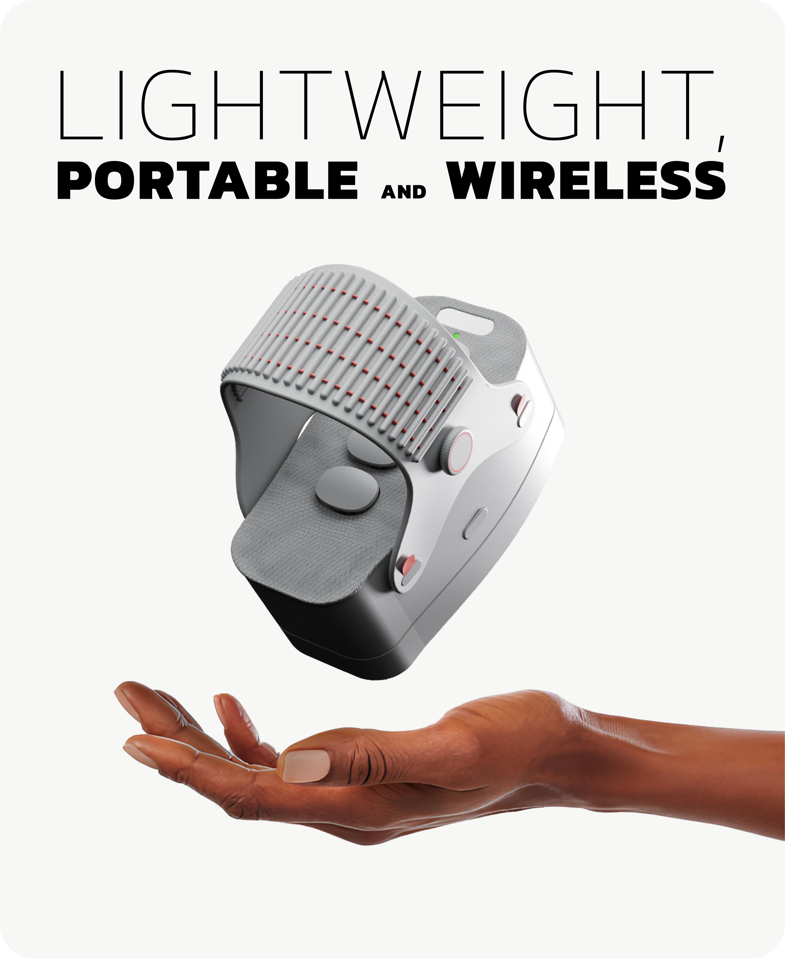 Lightweight portable wireless ARCH wearable design