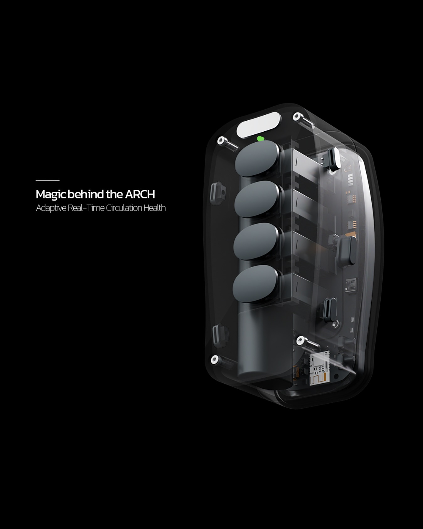ARCH wearable being used during activity