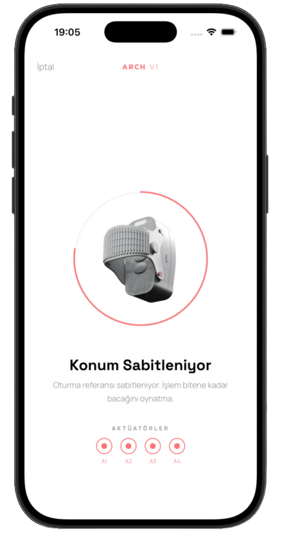 Kalibrasyon: cihaz bulduğu konumu sabitliyor