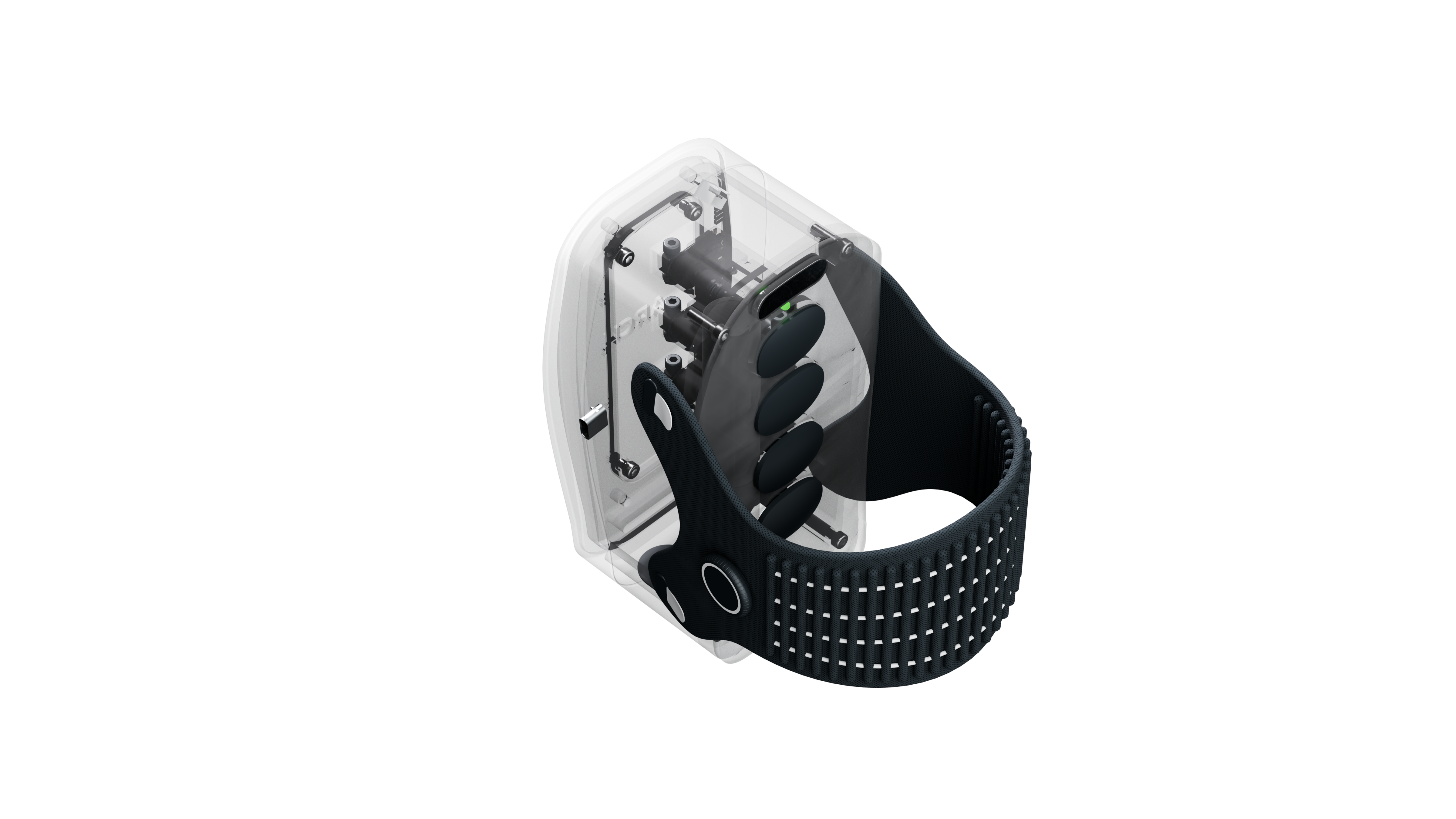 Detailed view of ARCH wearable display system